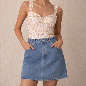 ABRAND Denim Mini Skirt size 28